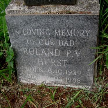 HURST Roland P.V. 1939-1988