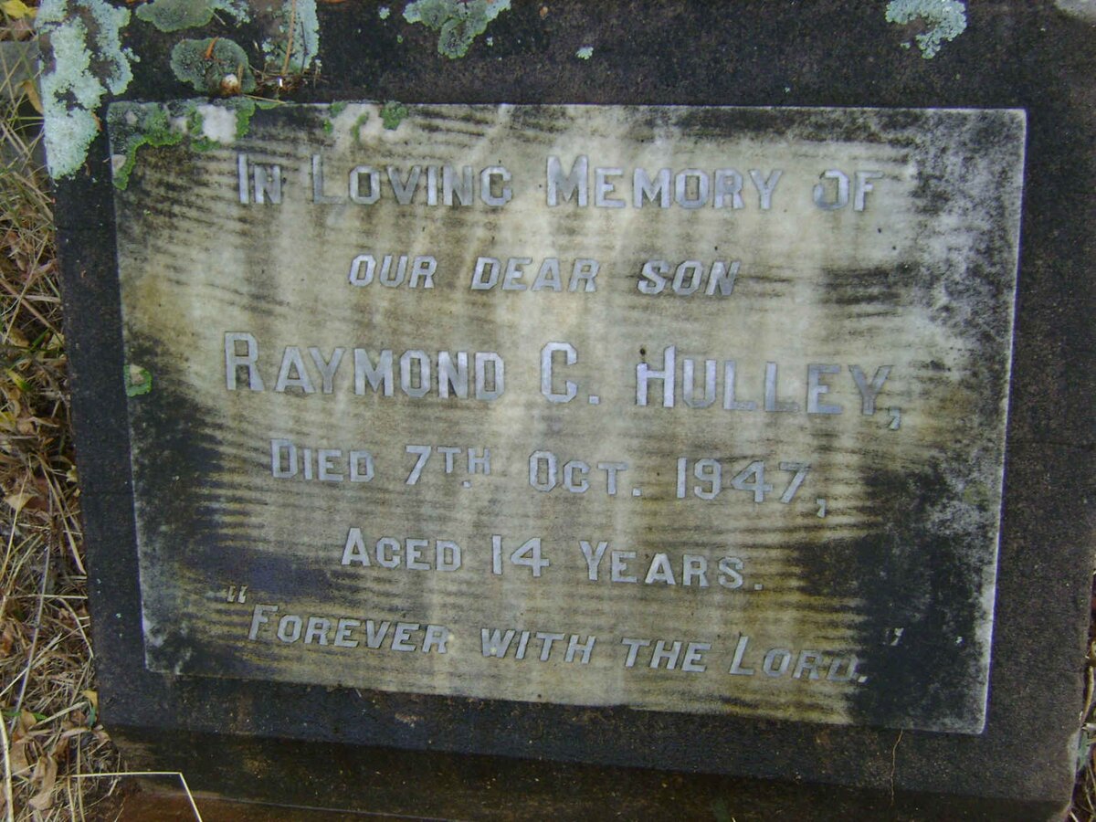 HULLEY Raymond C. -1947