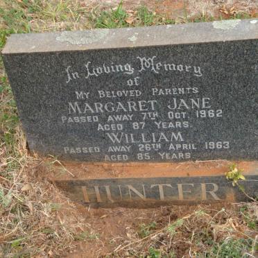 HUNTER William -1963 &amp; Margaret Jane -1962