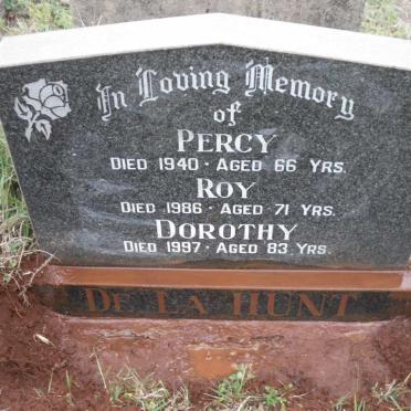 HUNT Percy, de la -1940 :: HUNT Roy, de la -1986 :: HUNT Dorothy, de la -1997