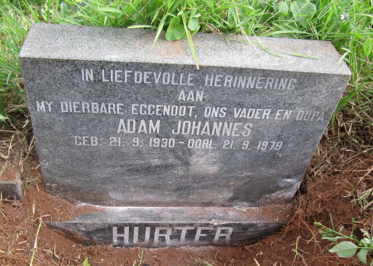HURTER Adam Johannes 1930-1979