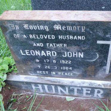 HUNTER Leonard John 1922-1984