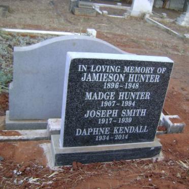 HUNTER Jamieson 1896-1948 &amp; Madge 1907-1994 :: SMITH Joseph 1917-1939 :: KENDALL Daphne 1934-2014