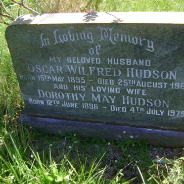 HUDSON Oscar Wilfred 1895-1969 &amp; Dorothy May 1896-1979