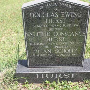 HURST Douglas Ewing 1907-1956 &amp; Valerie Constance 1912-1997 :: SCHOLTZ  Jilian 1946-1997