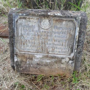 HURST Alfred Peter -1944 &amp; Annie Henrietta -1953