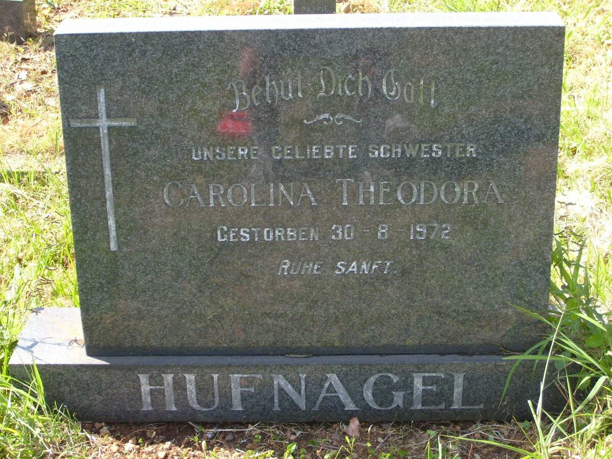 HUFNAGEL Carolina Theodora -1972