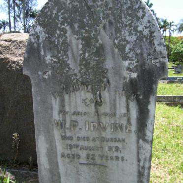 IRVINE W.P. -1919