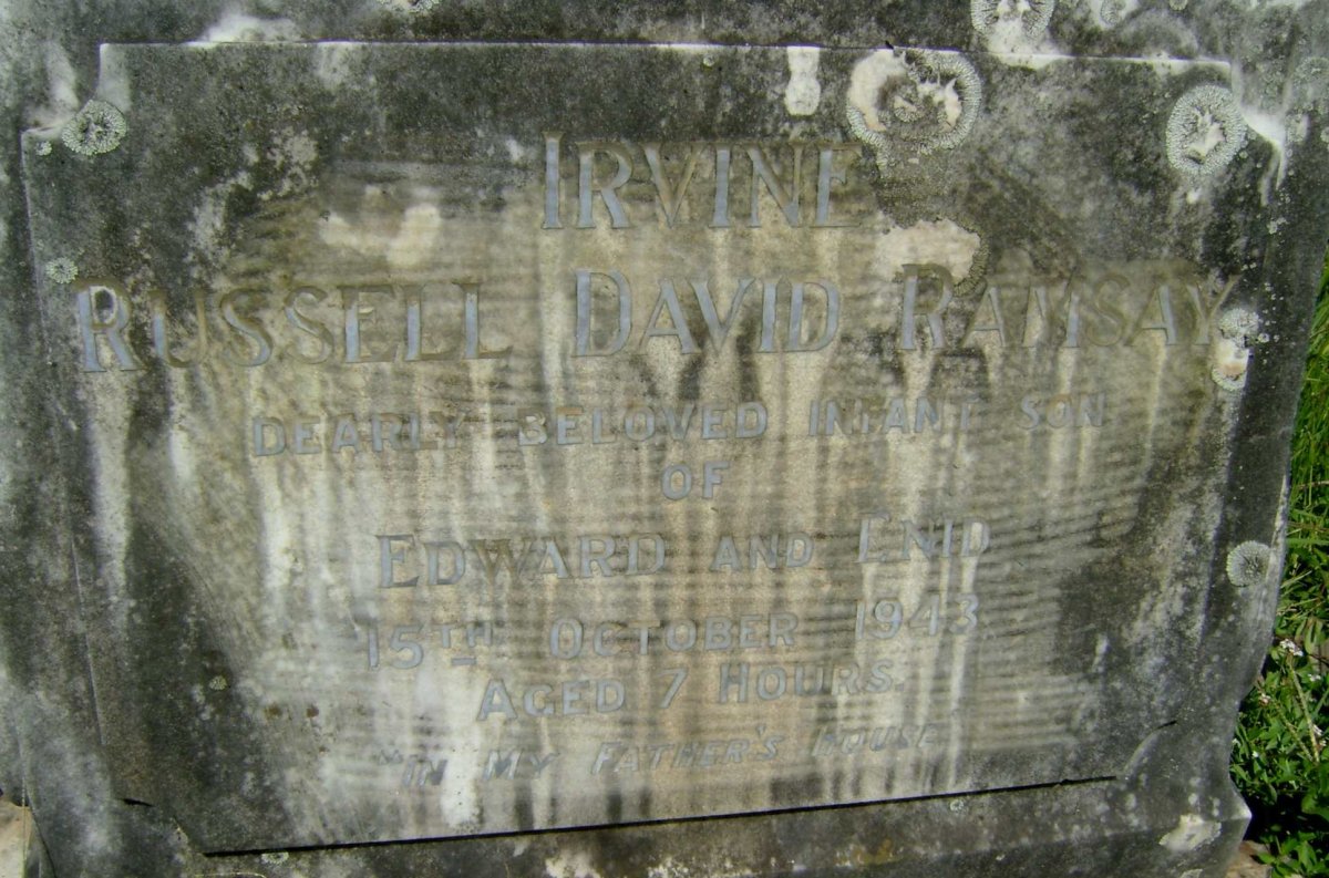 IRVINE Russell David Ramsay 1943-1943