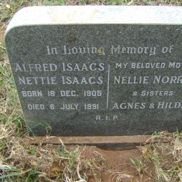 ISAACS Alfred -1954 :: ISAACS Nettie 1905-1991 :: NORRIS Nellie -1959 :: HEERDEN Agnes, van -1981 :: NORRIS Hilda -1959