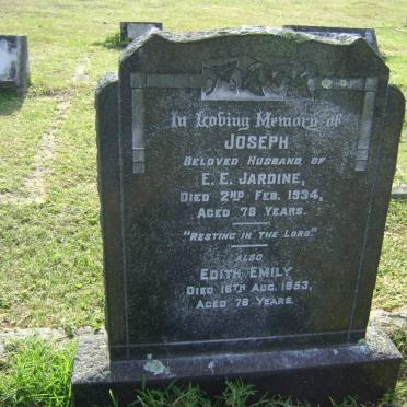 JARDINE Joseph -1934 &amp; Edith Emily -1953