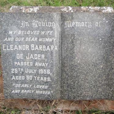 JAGER Eleanor Barbara, de -1956