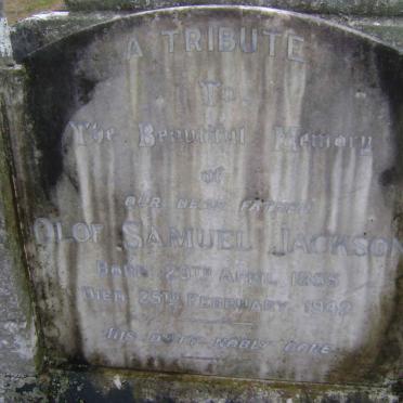 JACKSON Olof Samuel 1895-1942 :: SLATER Mary Myrtle nee JACKSON 1896-1943