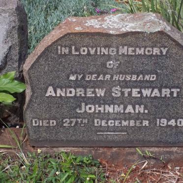 JOHNMAN Andrew Stewart -1940