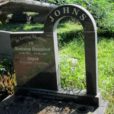 JOHNS Joyce 1936-1981 :: JOHNS Shelaine Rosalind 1955-2005