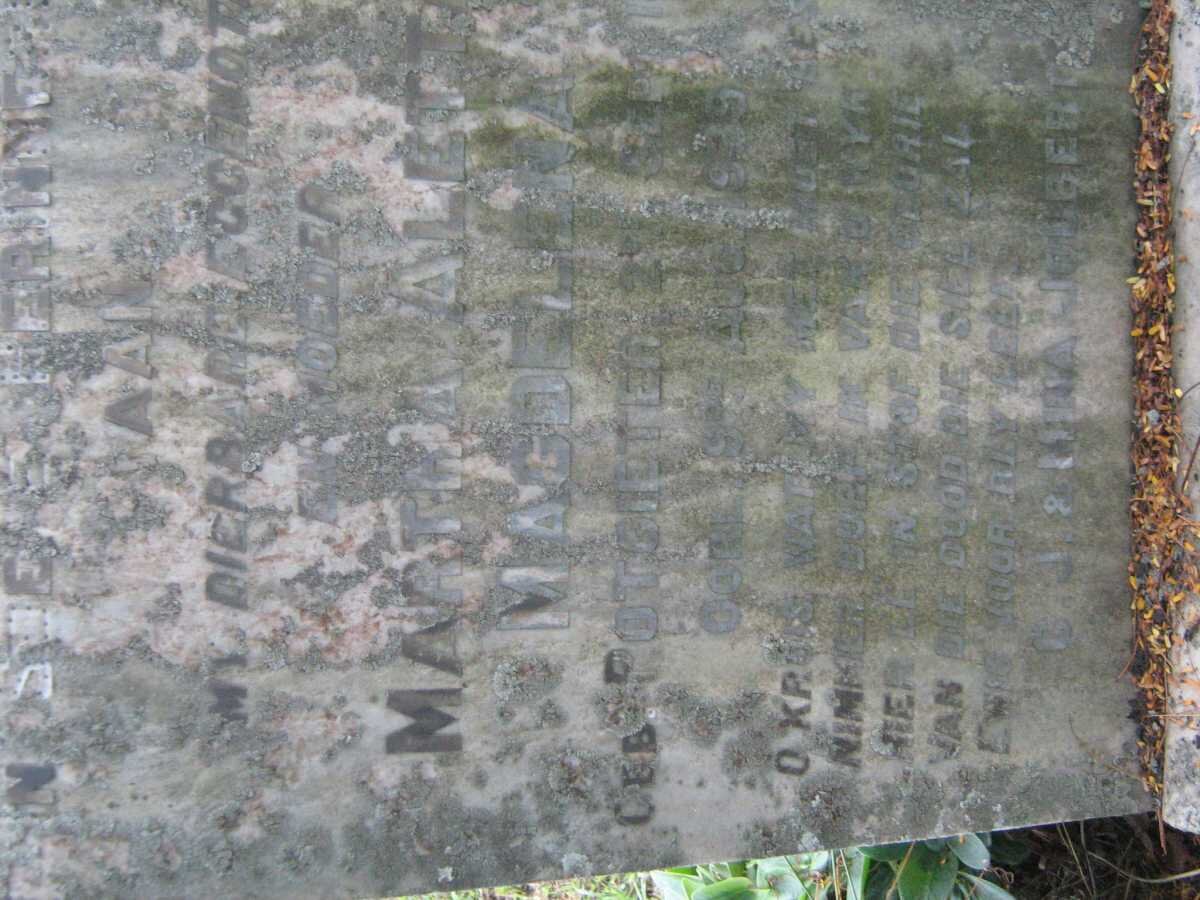 JOUBERT Martha Aletta Magdelena nee POTGIETER -1939