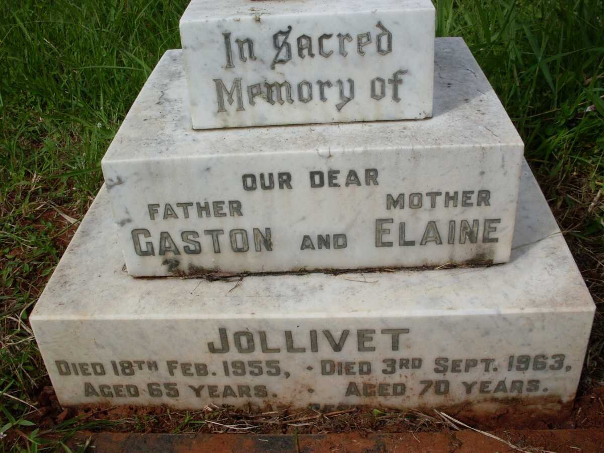 JOLLIVET Gaston -1955 &amp; Elaine 1963