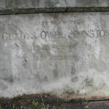 JOHNSTON James, Ower 1880-1967 &amp; Gladys 1906-1970