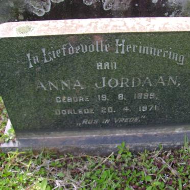 JORDAAN Anna Cathrina 1899-1971