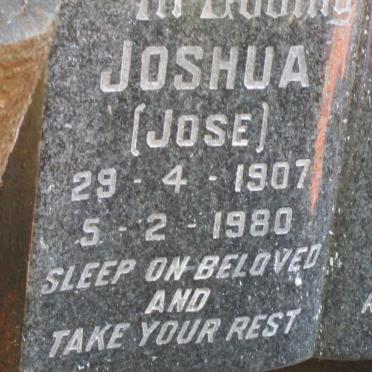 JONKER Joshua 1907-1980 &amp; Margaret 1903-1988 