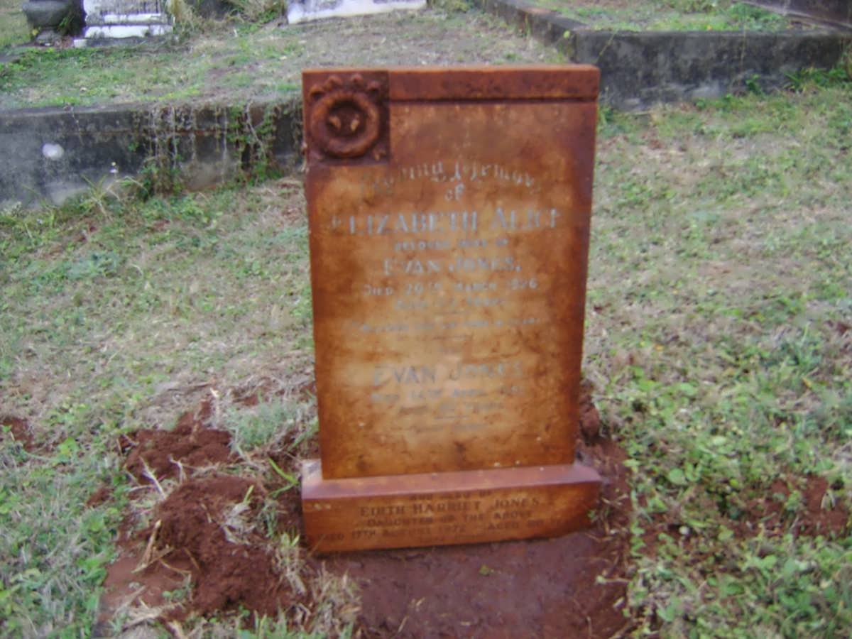 JONES Evan -1950 &amp; Elizabeth Alice -1926 :: JONES Edith Harriet -1972