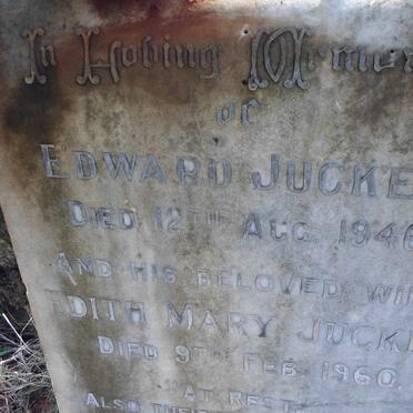 JUCKES Edward -1946 &amp; Edith Mary -1960