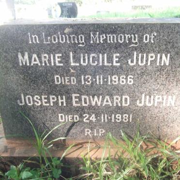 JUPIN Joseph Edward -1981 &amp; Marie Lucile -1966