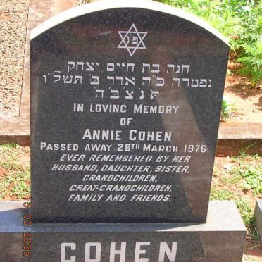 COHEN Annie -1976