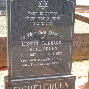 EICHELGRUEN Ernest Gerhard 1917-1977
