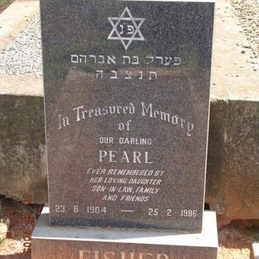 FISHER Pearl 1904-1986