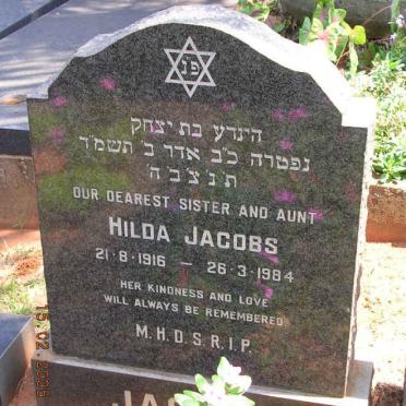 JACOBS Hilda 1916-1984