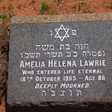 LAWRIE Amelia Helena -1965