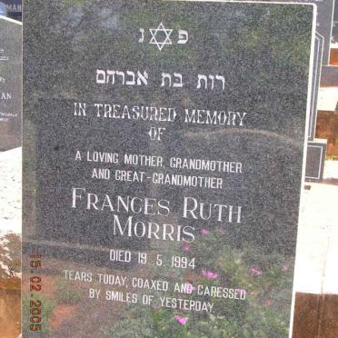 MORRIS Frances Ruth -1994