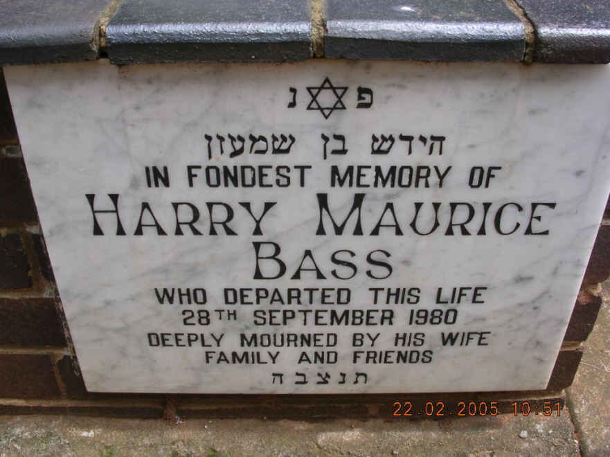BASS Harry Maurice -1980