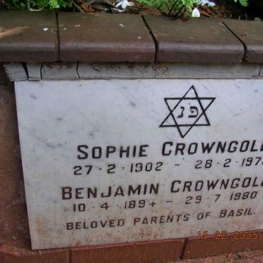 CROWNGOLD Benjamin 1894?-1980 &amp; Sophie 1902-1972