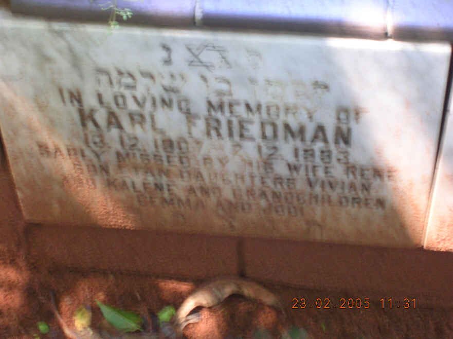 FRIEDMAN Karl 1907-19??