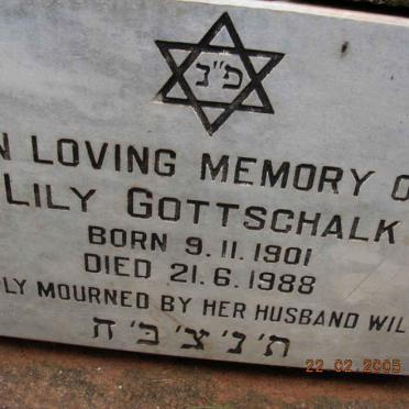 GOTTSCHALK Lily 1901-1988