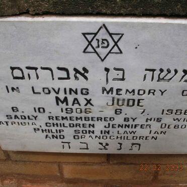 JUDE Max 1906-1986