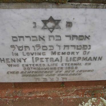 LIEPMANN Henny -1969