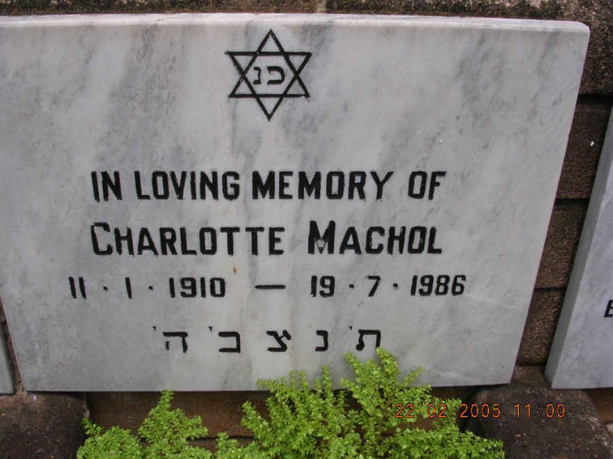 MACHOL Charlotte 1910-1986