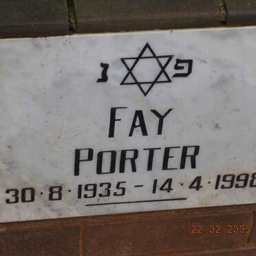 PORTER Fay 1935-1998