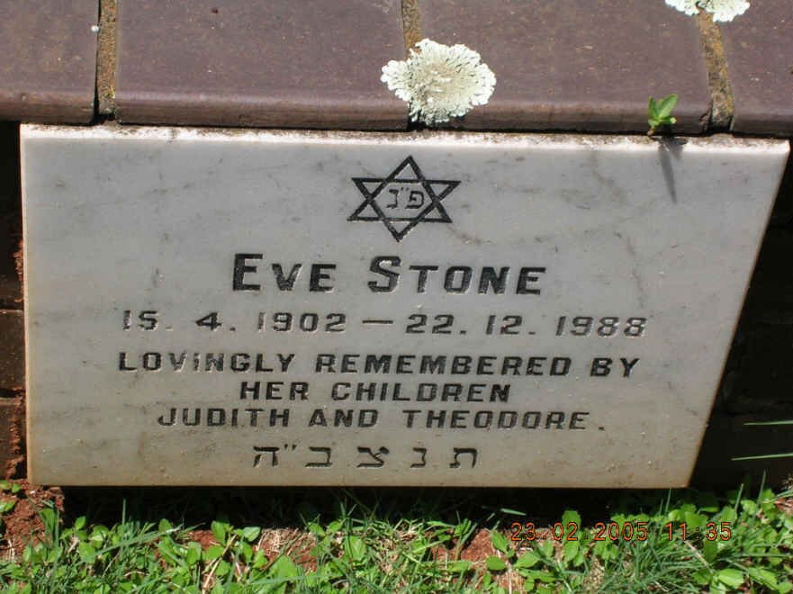 STONE Eve 1902-1988