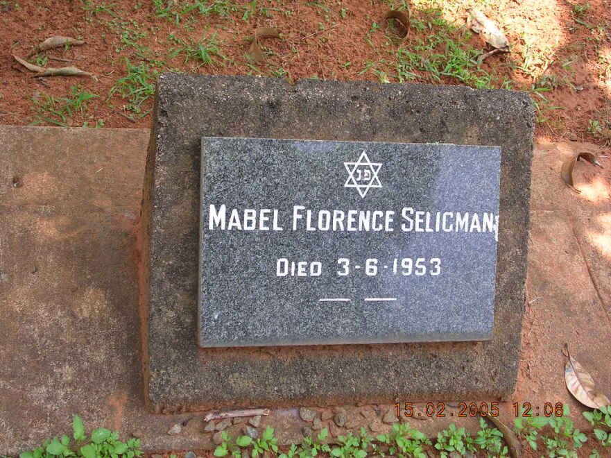 SELIGMAN Mabel Florence -1953