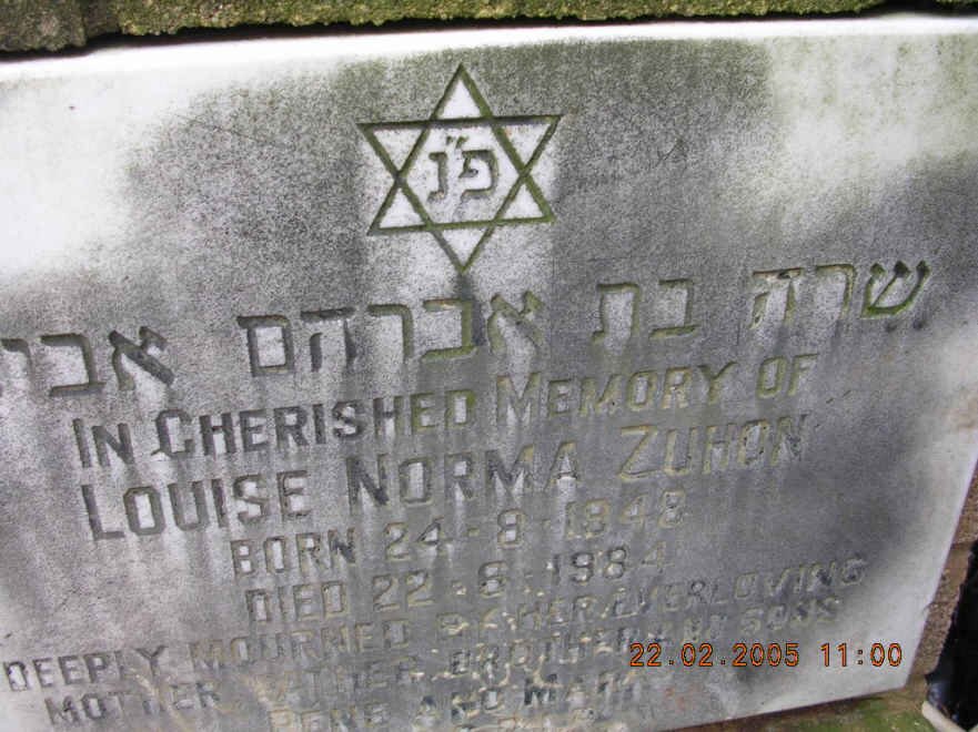 ZUHON Louise Norma 1948-1984