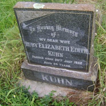 KUHN Ruby Elizabeth Edith -1952