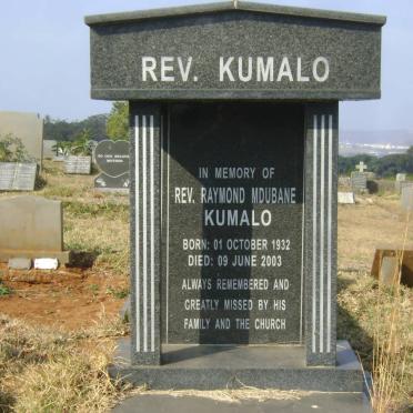 KUMALO Raymond Mdubane 1932-2003