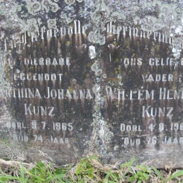 KUNZ Willem Hendrik -1967 &amp; Marthina Johanna -1965