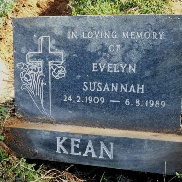 KEAN Evelyn Susanah 1909-1989