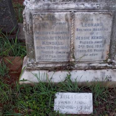 KENDALL Leonard -1953 &amp; DOUGLAS Jessie R. formerly KENDALL 1905-1982 :: KENDALL Margaret Mary 1940-1941