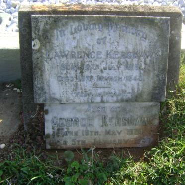 KERSHAW Lawrence 1918-1945 :: KERSHAW George 1924-1947